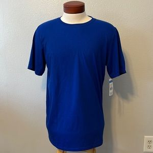 Russell Athletic T-Shirt Blue Short Sleeve Dri-Power Odor Protection NWT Large